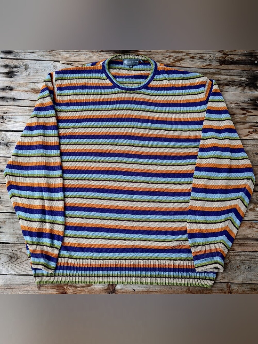 2000's Hickey Freeman 100% Linen knit  sweater  men's Size 2XL
